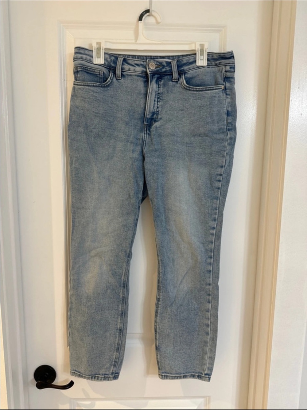 LC Lauren Conrad Light Blue Cropped Skinny Jeans